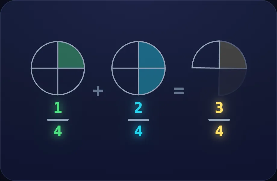 Your turn step of Mixed Denominators (addfrac view)