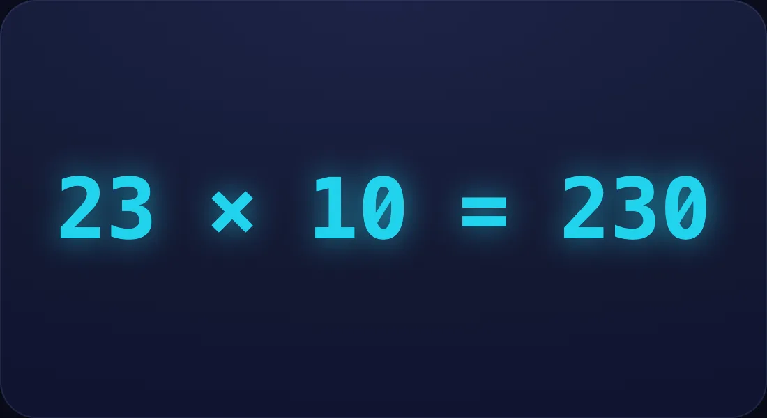 × 10 step of Multiply ×2 Digits (big view)
