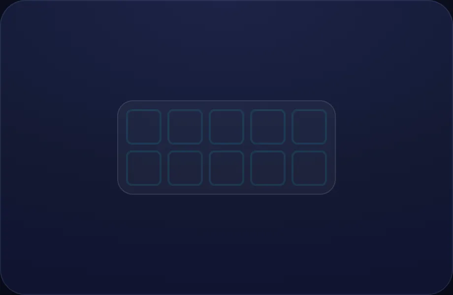 Ten-frame step of Friends of 10 (tenframe view)